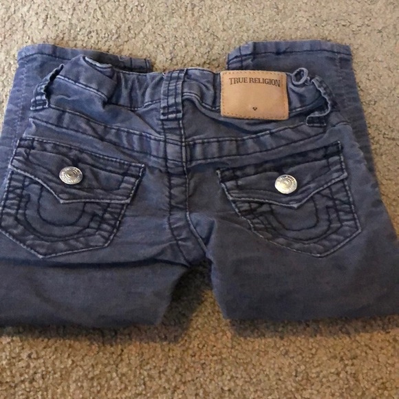 2T True Religion blue/gray washed corduroys. - Picture 2 of 3